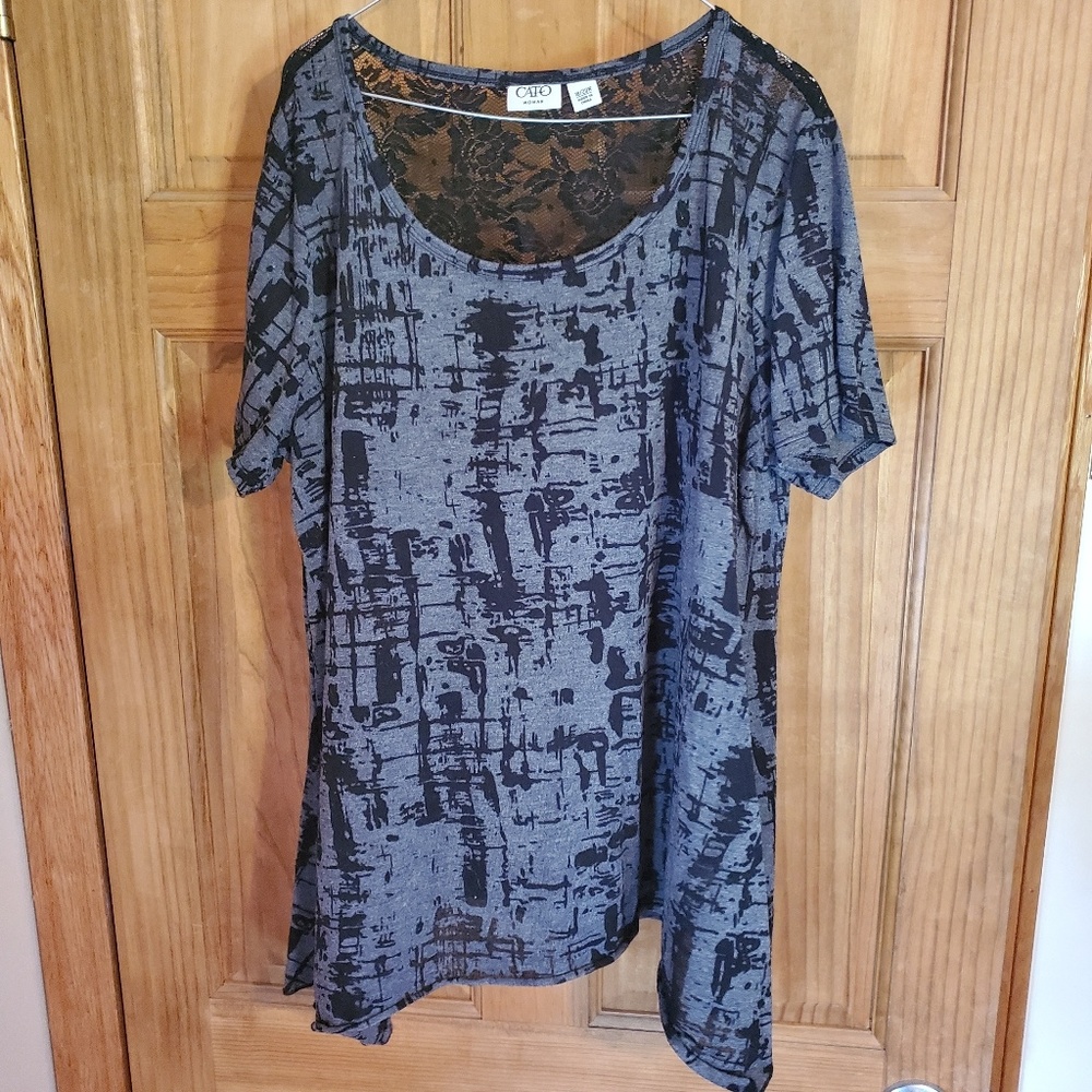 Cato Black and Grey Shirt 18/20